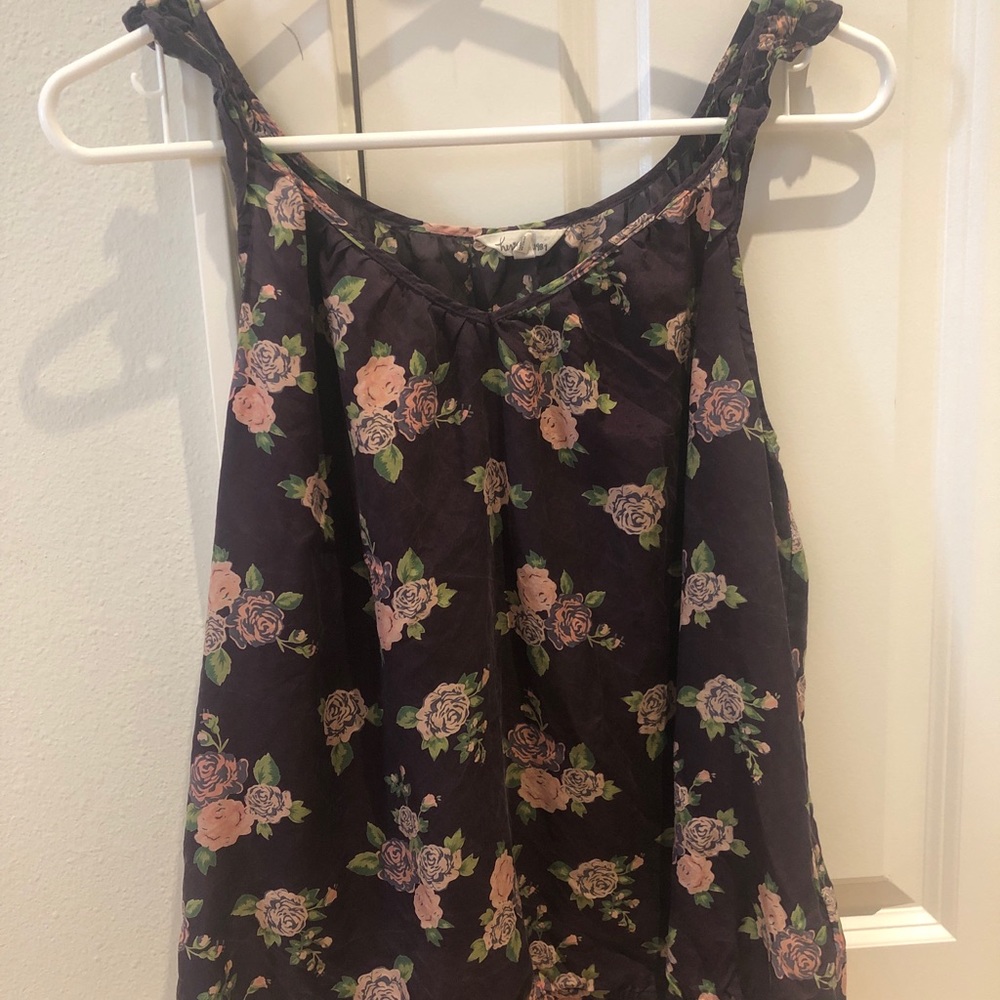 Floral pattern tank top